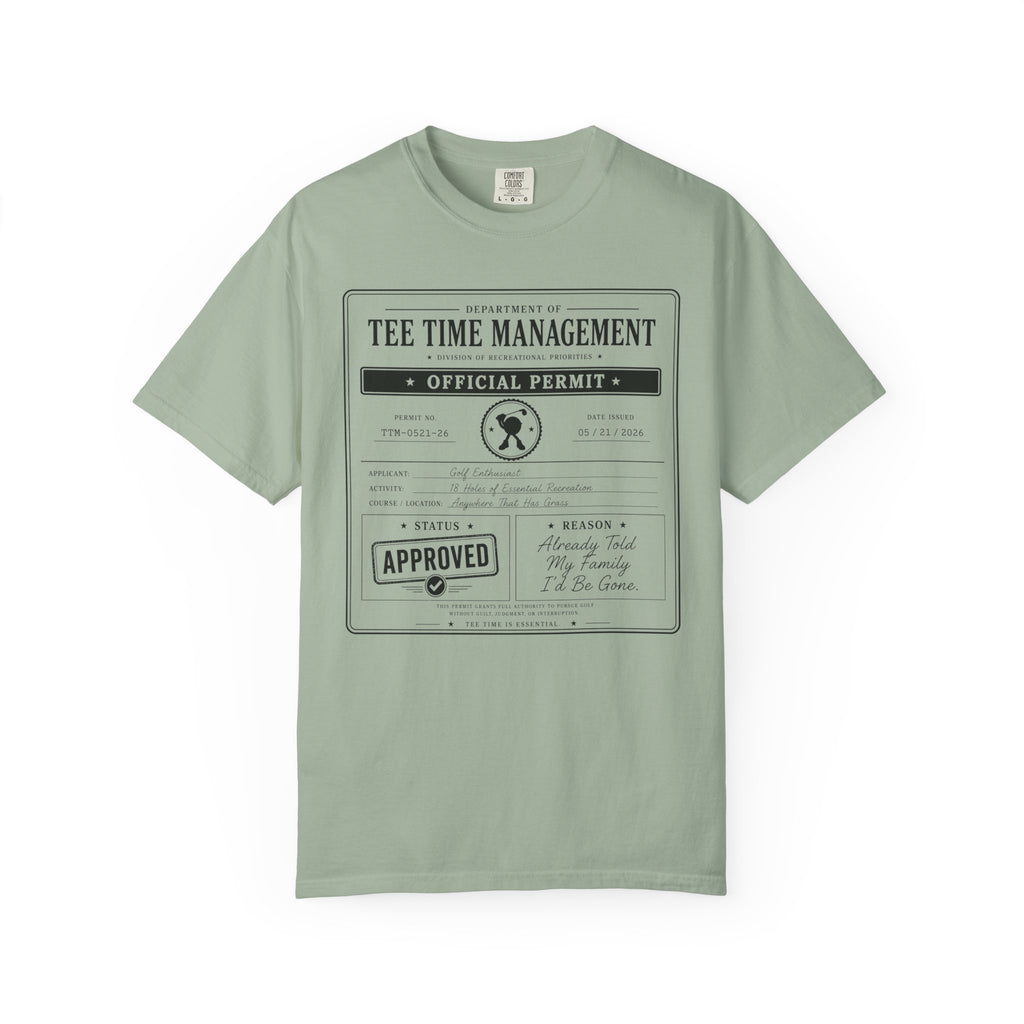 Tee Time Official Permit T-shirt